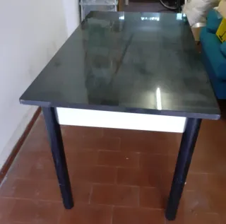 Tavolo in marmo nero 140x80