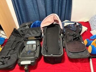 Carrito de bebé plegable