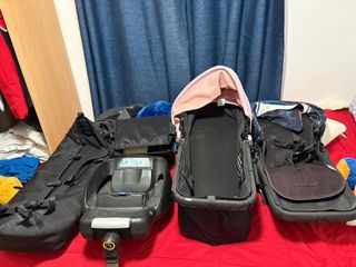 Carrito de bebé plegable