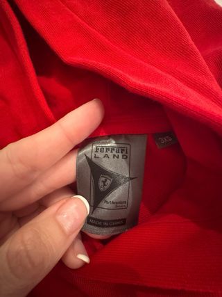 Sudadera Ferrari Roja Logo