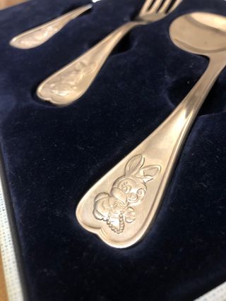 Juego 3 cubiertos infantiles Dalia con dibujo