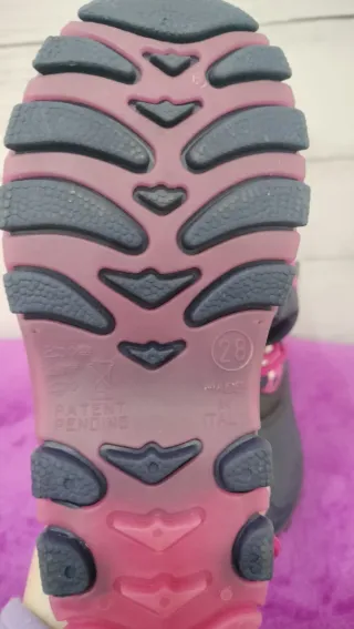 Botas niña invierno azul y rosa. Talla 28