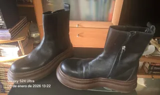 Botines negros con plataforma