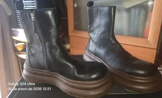 Botines negros con plataforma