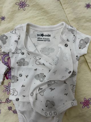 2 Bodies Cortos Bebés gemelos 0-3 Meses