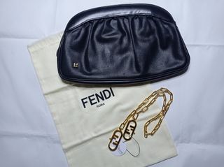 Borsa vintage Fendi in pelle di serpente