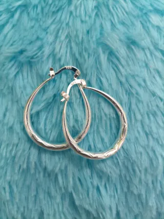 Pendientes Aro Plata Ley 925