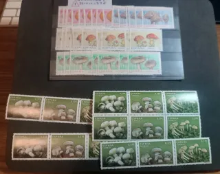 Sellos, sobresPDC, Enteros Postales temática Setas