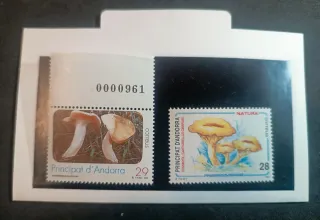 Sellos, sobresPDC, Enteros Postales temática Setas