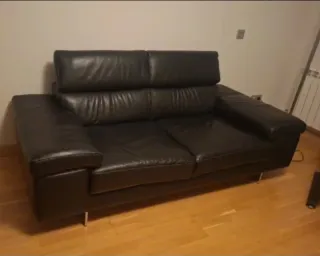 Sofá Natuzzi Editions Piel Negro