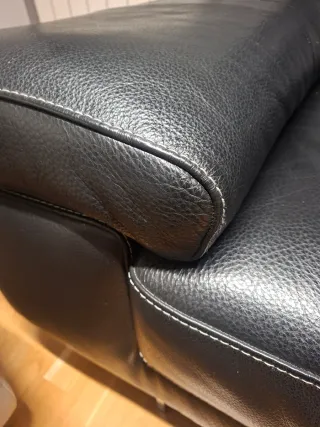 Sofá Natuzzi Editions Piel Negro