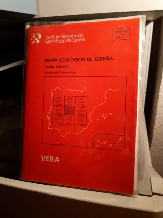 Mapa geológico de Vera. 1014