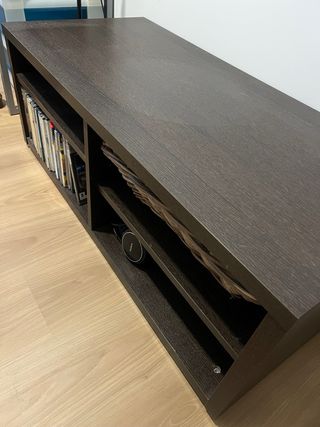 Mueble TV Negro Caoba 110x50x42