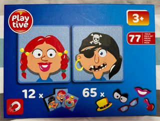 Playtive Juego Magnético Caras 77 Piezas
