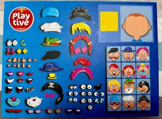 Playtive Juego Magnético Caras 77 Piezas