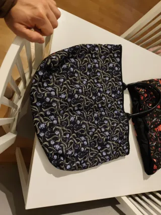 Chaleco talla M y bolso Adidas estampado floral