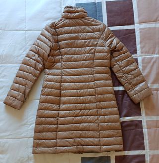 Piumino lungo in vera piuma d'oca