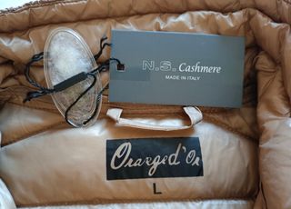 Piumino lungo in vera piuma d'oca