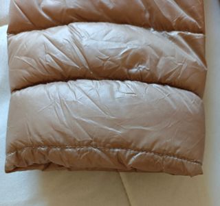 Piumino lungo in vera piuma d'oca