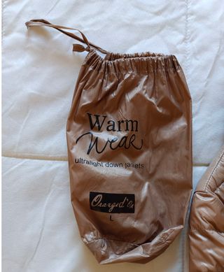 Piumino lungo in vera piuma d'oca