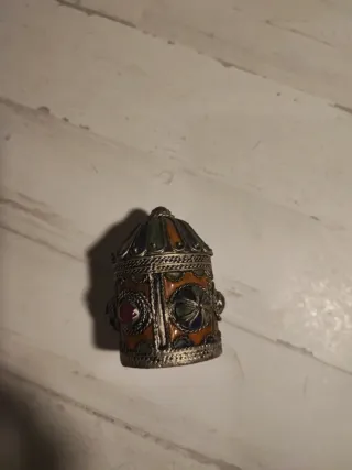 Cajita decorativa metal multicolor