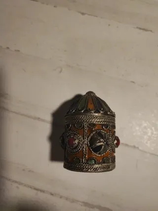 Cajita decorativa metal multicolor