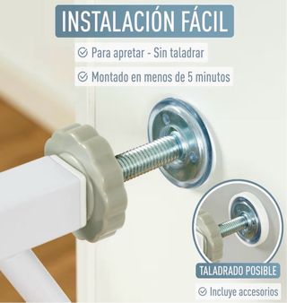 Barrera seguridad infantil 75-175 cm