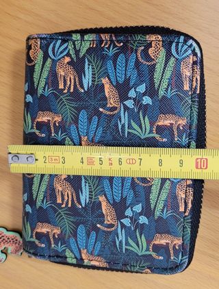 Cartera monedero juvenil estampado jungla