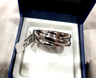 Anello Fossil JF86538 Acciaio Lucido Misura 10