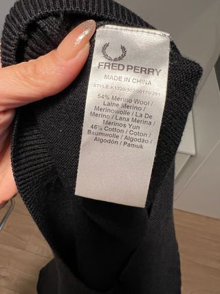 Jersey Fred Perry Original Hombre