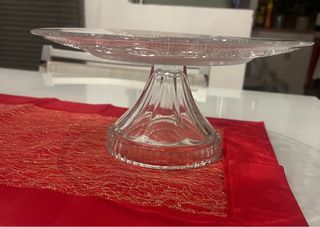 Alzatina in vetro trasparente