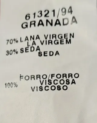 Chaqueta Vestir Emilio Tucci Talla 52