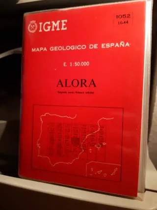 Mapa geológico de Alora. 1052