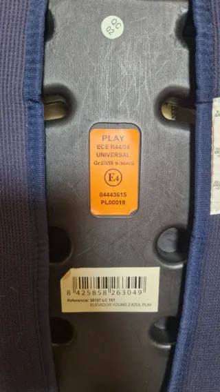 Silla Coche Infantil Play Grupo 1,2,3 (9 a 36 kg)