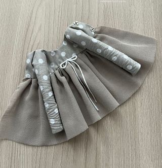 Vestito per Blythe Pullip in cotone beige