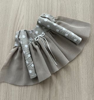 Vestito per Blythe Pullip in cotone beige