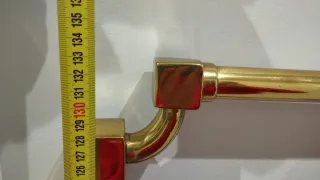 Cabecero forja y latón con porcelana 135