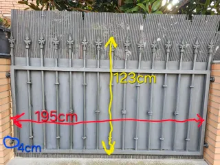 Valla metálica de hierro