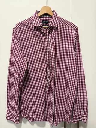 Camisa Sfera cuadros roja y blanca