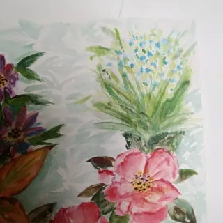 Acuarela Original Flores