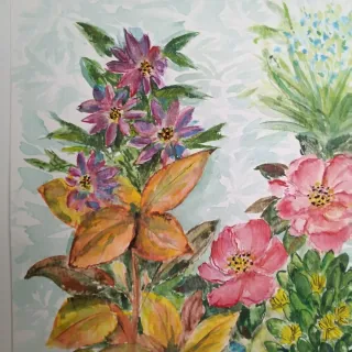 Acuarela Original Flores