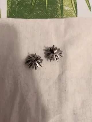 Anillo y pendientes plata flor perla