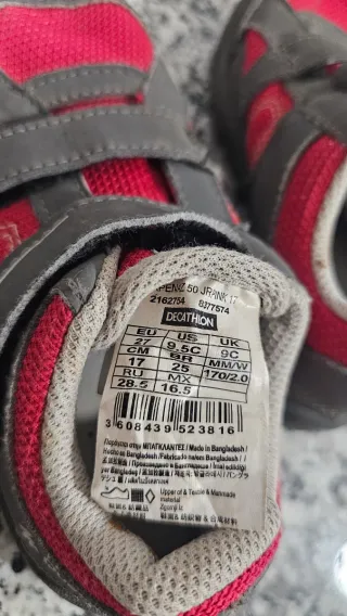 Zapatillas deportivas niña talla 27