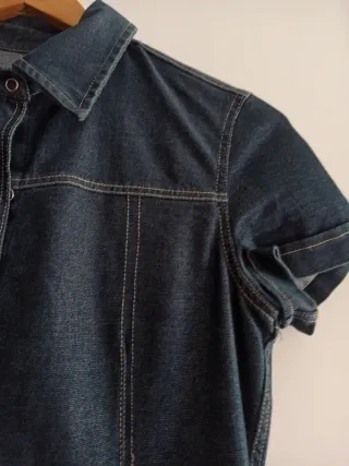 Vestido vaquero vintage entallado