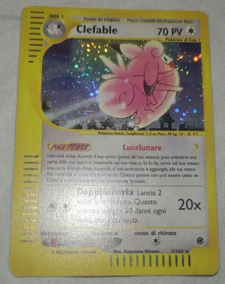Carta Pokémon Clefable Fase 1 - 70 PV