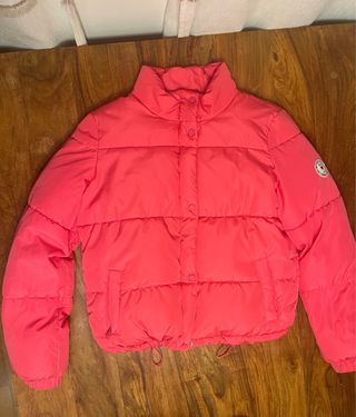 Abrigo rosa acolchado niña