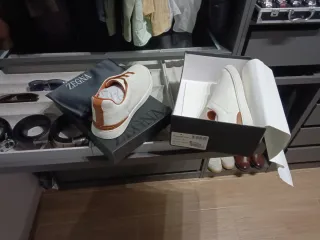 Zapatos Zegna Blancos y Marrones