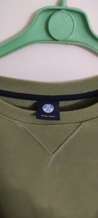 Felpa North Sails verde oliva