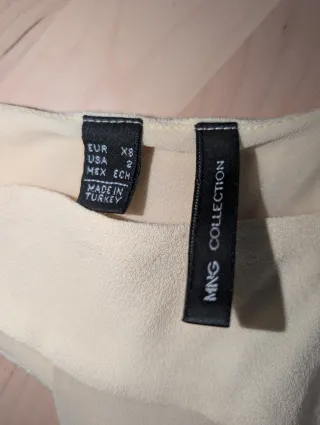 Vestido Mango Amarillo Talla XS