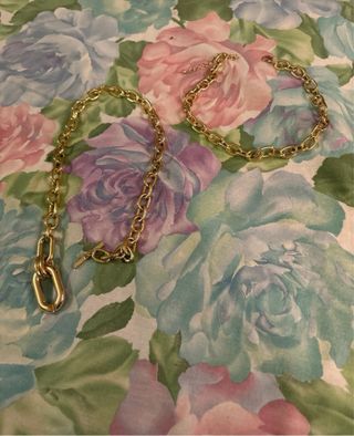 Collana catena maglia grossa con pendente